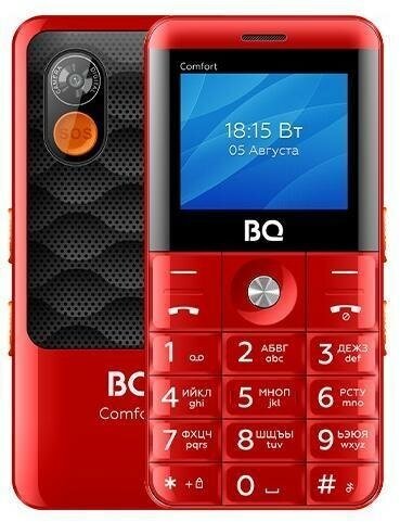 Мобильный телефон BQ 2006 Comfort Красно-черный
