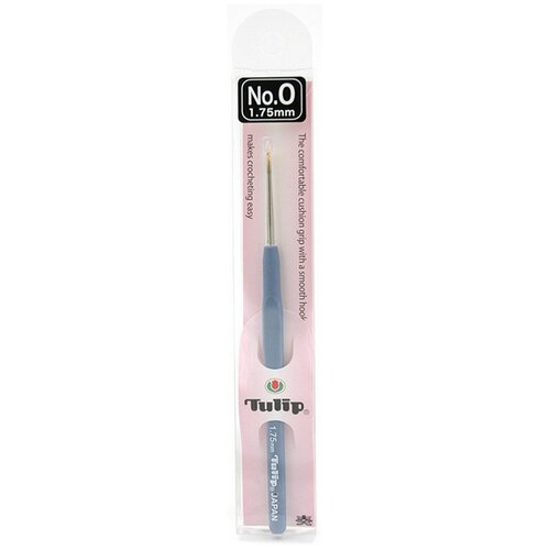 Крючок для рукоделия Tulip Etimo, с ручкой, T13-0e, золотистый, серебристый, голубой, 1,75 мм