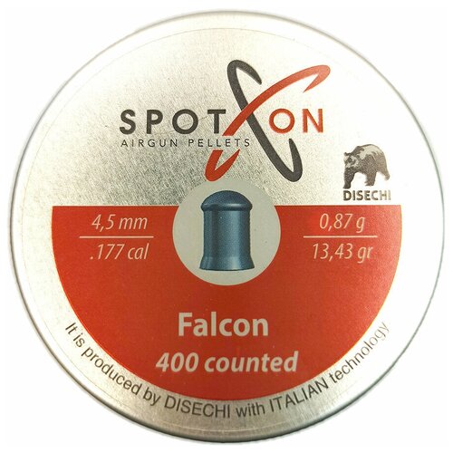 Пули SPOTON Falkon 4,5мм 0.87г (400шт)