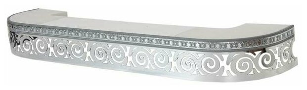 Декоративная планка Завиток, длина 300 см, ширина 7 см, цвет серебро Магеллан 7377130 . - фотография № 2
