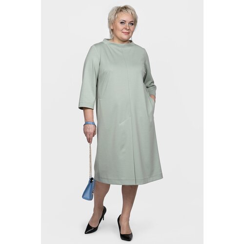 фото Платье svesta, размер 52, зеленый
