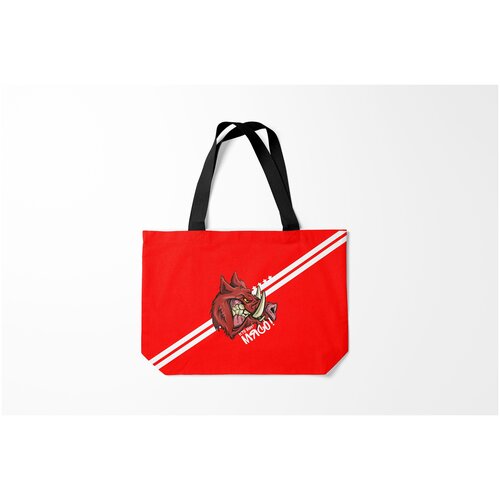 фото Сумка-шоппер / 46х35 см / футбол / разные футбольные принты кто мы? мясо burnettie