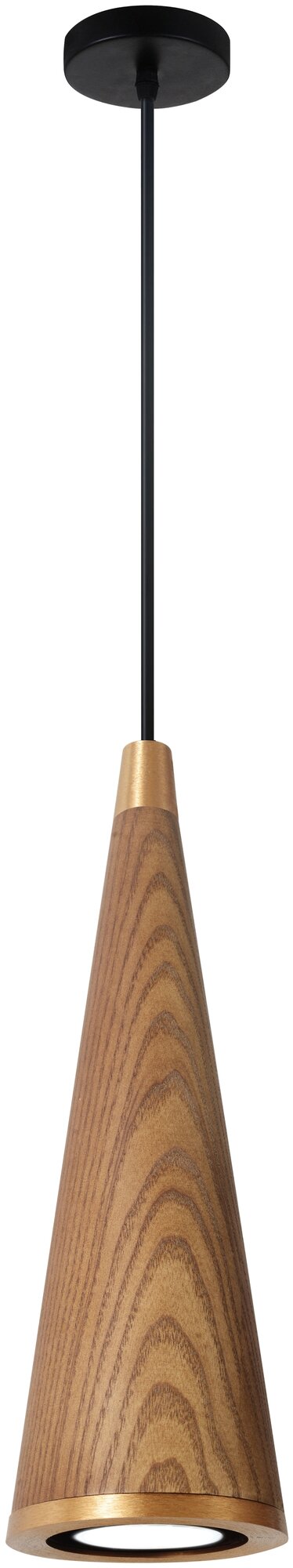 Светильник подвесной Favourite Coni 2831-1P, GU10, 5Вт, кол-во ламп:1шт, Дерево