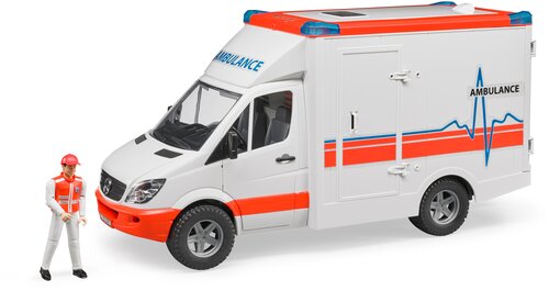 Фургон Bruder MB Sprinter 02-536 с фигуркой водителя 1:16, 45.5 см, белый