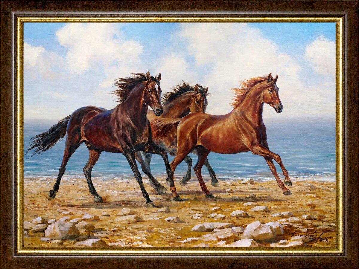 Картина "Морской бриз", 30х40 см, художник - Данчурова. Арт. ДТ1-30х40