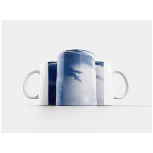 фото Кружка "снежный пейзаж, зима, солнце" 320 мл lotsprints