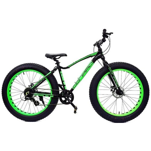 Велосипед 26 CONRAD FAT JUMBO 1.0 MATT BLACK 17 велосипед городской bat 12 матовый зеленый matt green