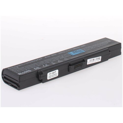 Аккумуляторная батарея Anybatt 11-U4-1417 4400mAh для Sony VAIO VGN-N11, VAIO VGN-N130G, VAIO PCG-7K1L, VAIO PCG-7T2M, VAIO PCG-7V1M, VAIO VGN-AR190G, VAIO VGN-FS115MR, VAIO VGN-FS315H, VAIO PCG-6C2L, VAIO VGN-AR70B, VAIO VGN-FE11MR