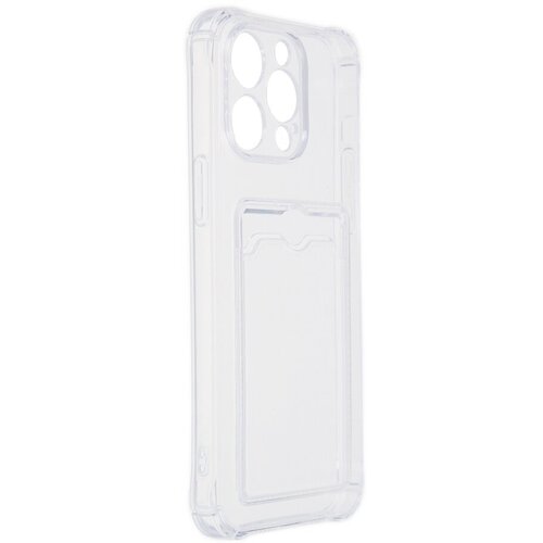 Чехол Zibelino для APPLE iPhone 14 Pro Max Silicone Card Holder Transparent ZSCH-IPH-14-PRO-MAX-CAM-TRN