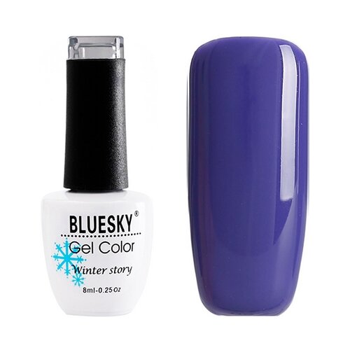 Купить BlueSky, Гель-лак Winter Story #029, Арт. 2228 (ультрамариновый, без блесток и перламутра, полупрозрачный.), синий