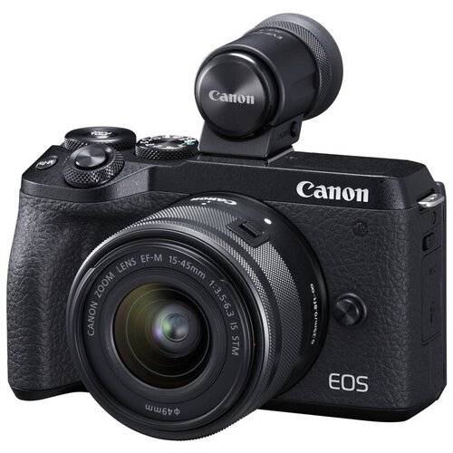 Canon Цифровая фотокамера Canon EOS M6 Mark II + 15-45 IS STM + EVF