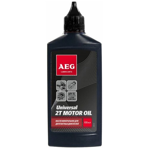 масло carver 2 stroke engine oil api tc для двухтактных двигателей минеральное 0 946 л Масло для 2х тактных двигателей AEG 2-Т API TС минеральное 100мл 33199