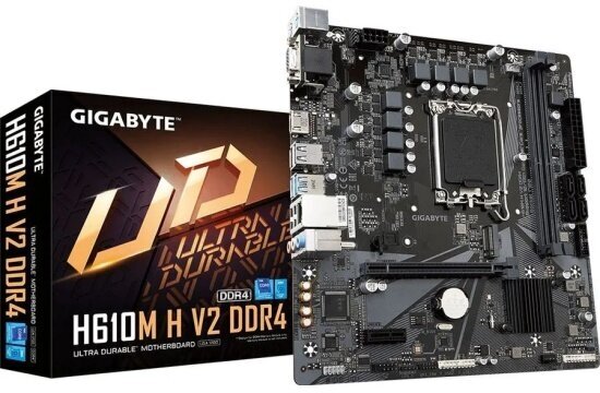 Материнская плата Gigabyte H610M H V2 DDR4 (LGA1700, mATX)