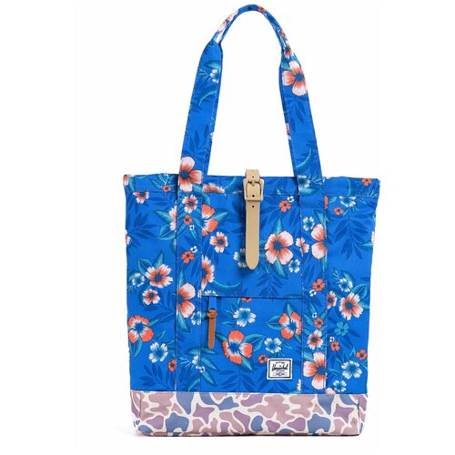 фото Сумка шоппер herschel классическая, текстиль, серебряный