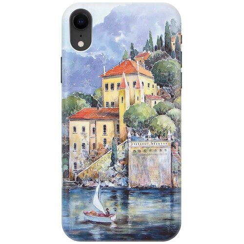 фото Gosso ультратонкий силиконовый чехол-накладка для apple iphone xr с принтом "город у моря"