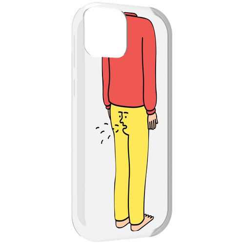 Чехол MyPads смешной-мужчина для UleFone Note 6 / Note 6T / Note 6P задняя-панель-накладка-бампер