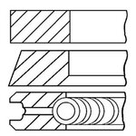 Кольца ДВС поршневые (к-т на 1 поршень) Goetze 0810300000 - изображение