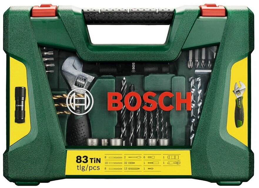 Набор сверл BOSCH V-line 83 TiN, 83 предмета [2607017193]