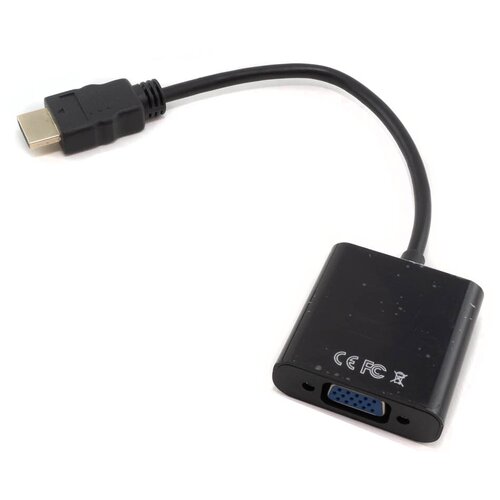 Переходник HDMI на VGA адаптер переходник адаптер hdmi на vga черный цвет