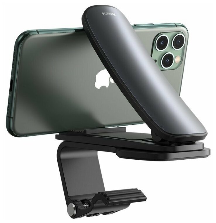 Автомобильный держатель Baseus на приборную панель Big Mouth Pro Car Mount SUDZ-A01, черный