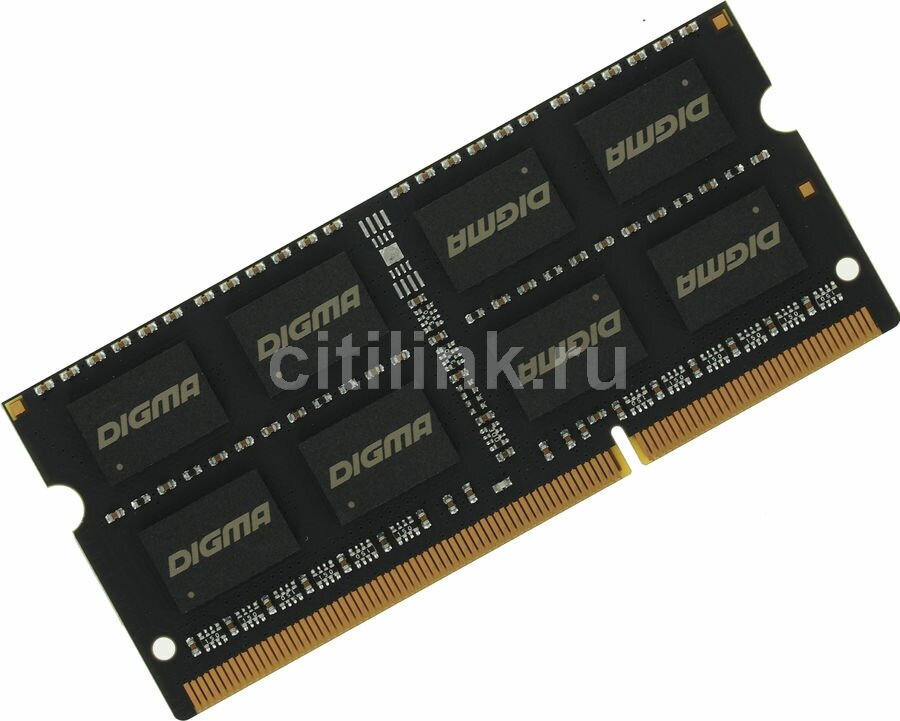 Модуль памяти Digma DGMAS31600008D DDR3L - 8ГБ 1600, SO-DIMM, Ret