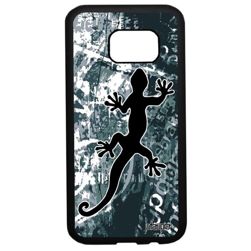 фото Красивый чехол на телефон // galaxy s7 // "саламандра" амулет ящерица, utaupia, серый