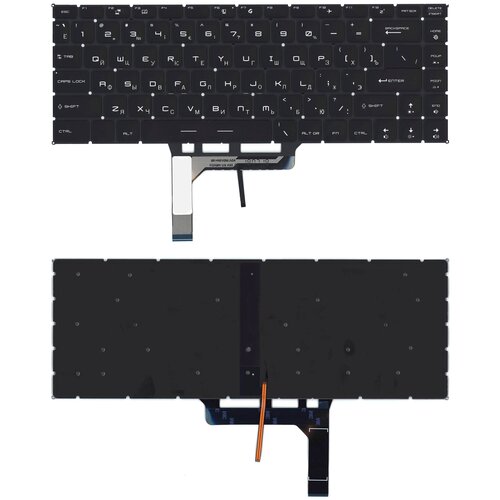 Клавиатура для ноутбука MSI GF63 GF63 8RC GF63 8RD черная с белой подсветкой 6071₽