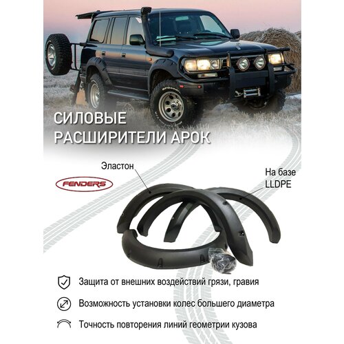Расширители колесных арок FENDERS TOYOTA LAND CRUISER 80 (передние 80 ММ, задние 80 ММ)