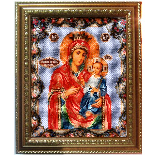 фото Набор для вышивания икон из бисера "иверская богородица" радуга бисера