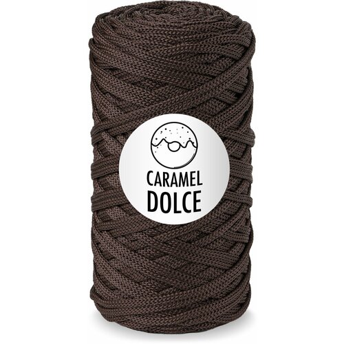 Шнур для вязания Caramel DOLCE 4мм, Цвет: Маффин, 100м/200г, плетения, ковров, сумок, корзин, карамель дольче