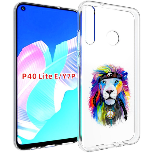 Чехол задняя-панель-накладка-бампер MyPads Лев 3 для Huawei P40 Lite E/Huawei Y7p/Honor Play 3/Enjoy 10 противоударный