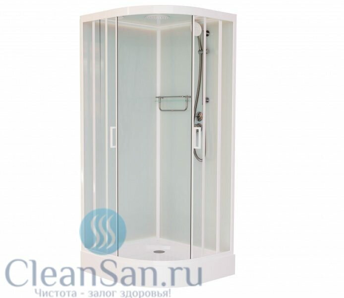 фото Душевая кабина Frank F409 White низкий поддон