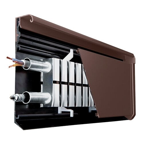 Комплект для сборки Теплый Плинтус Charley Premier электрический коричневый 1,5 п. метра