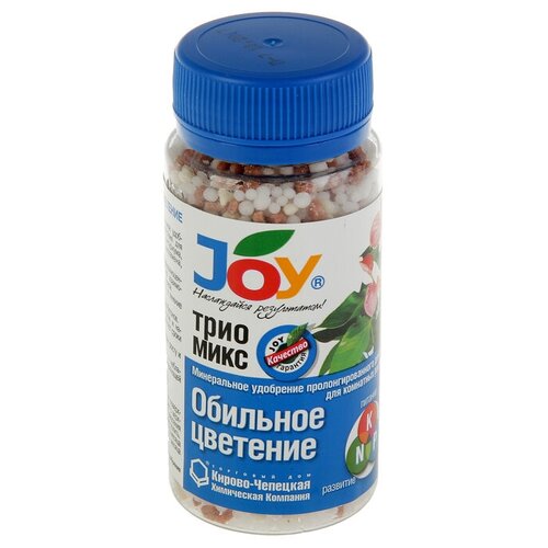 Удобрение минеральное JOY, трио микс, Обильное цветение, гранулы, 100 г