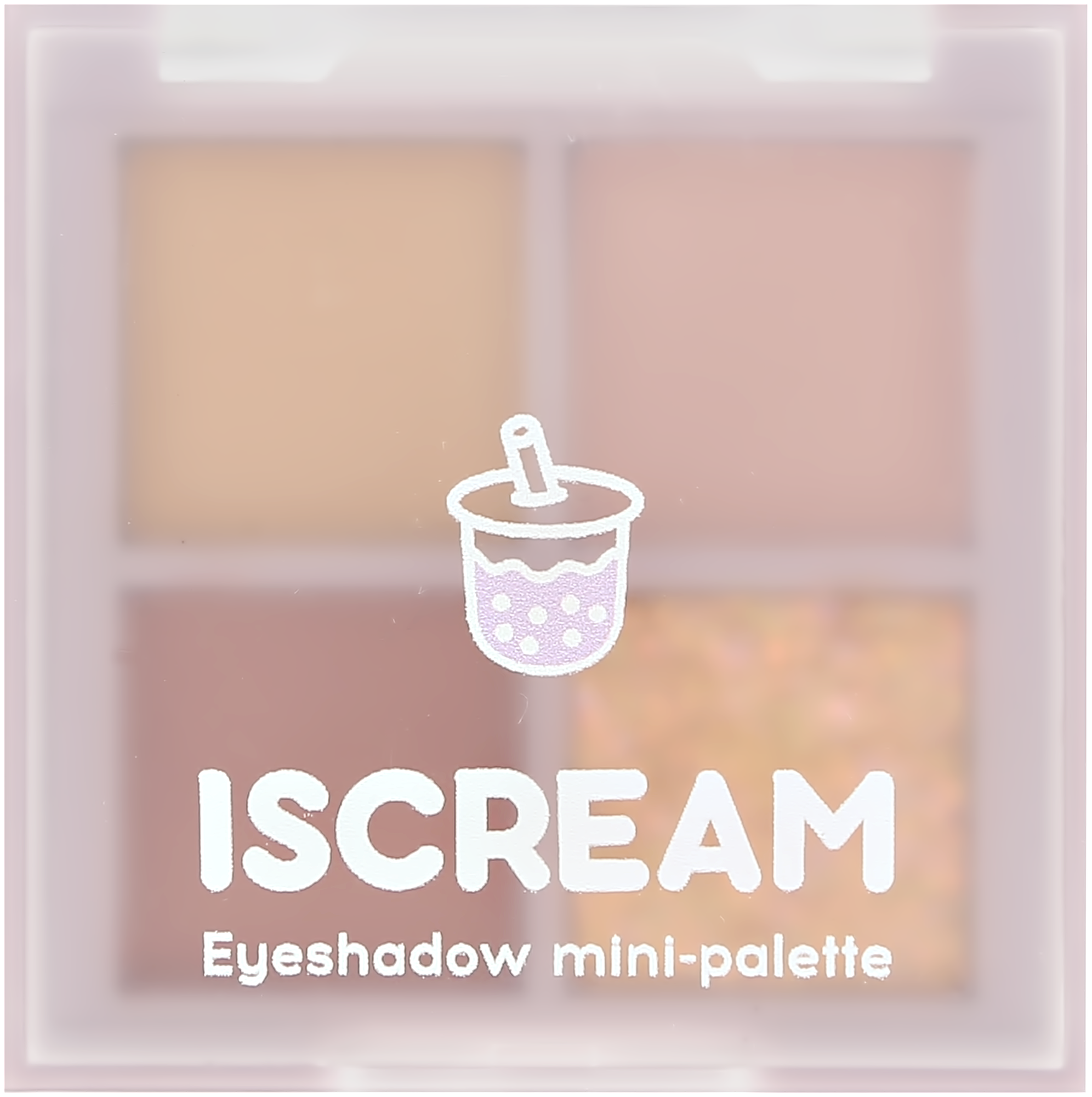 Мини-палетка теней для век ISCREAM DESSERTS (bubble tea) тон 01-04