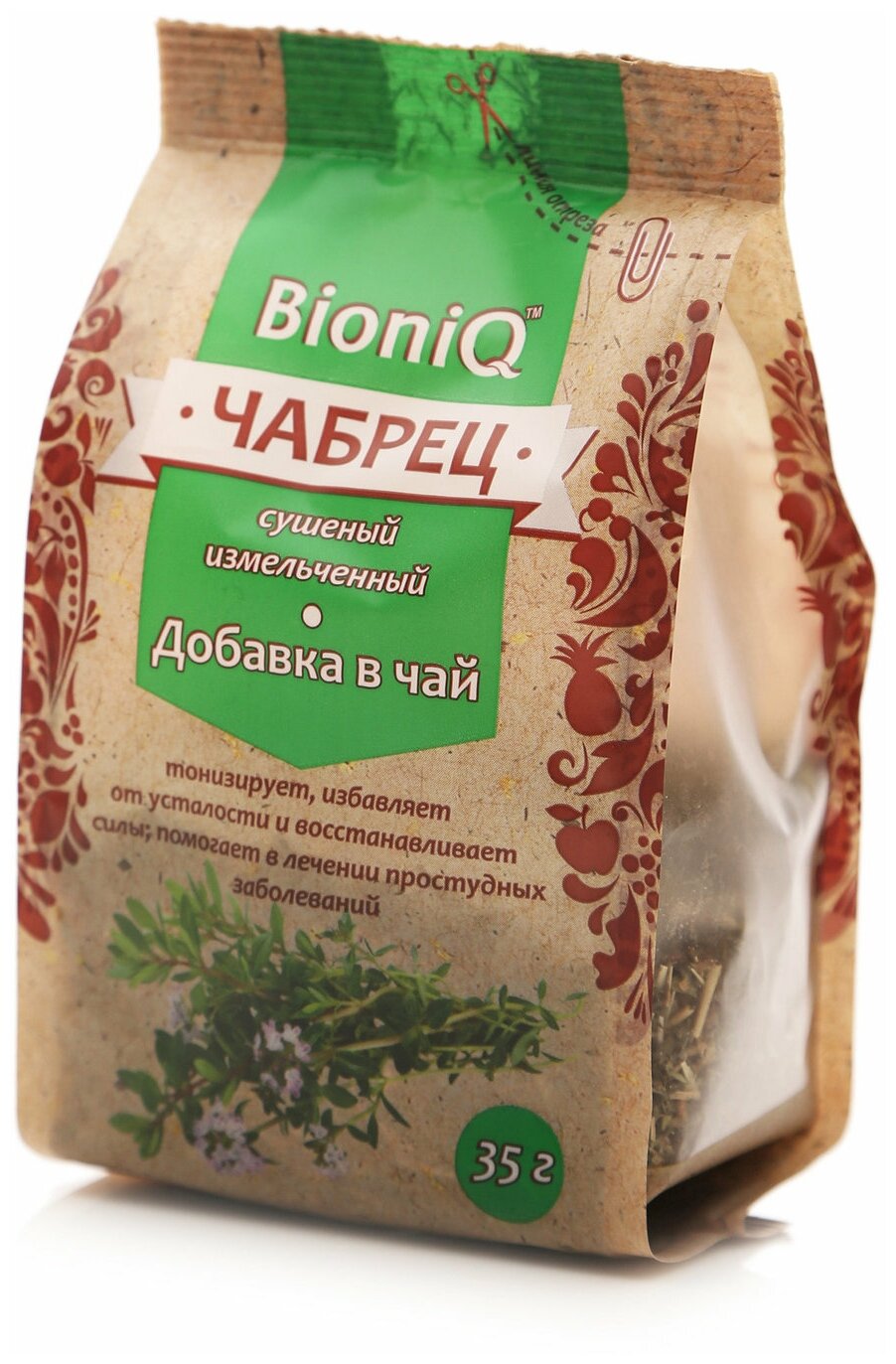 Чабрец сушеный "BioniQ", 35 гр