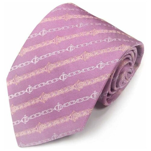 Стильный жаккардовый галстук узорами в полоску Celine 820557