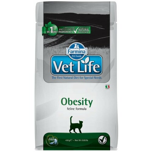 Farmina (Фармина) Vet Life Cat Obesity - Корм для кошек с избыточным весом, 400 г