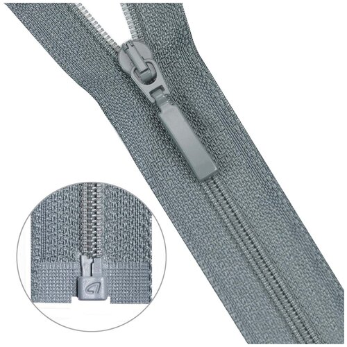 фото Молния витая тип 6 1 замок 75см arta (243 серый) 5 шт