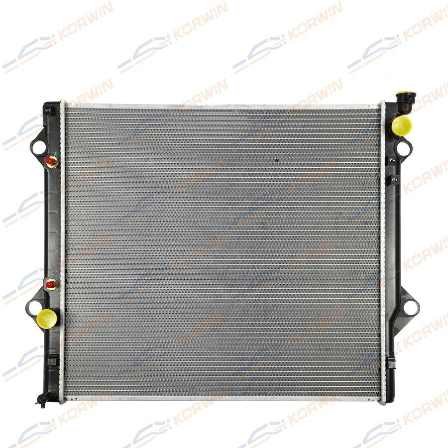 Радиатор охлаждения Toyota Land Cruiser Prado120 (-09) 4.0 AT паяный KORWIN KWKB4031