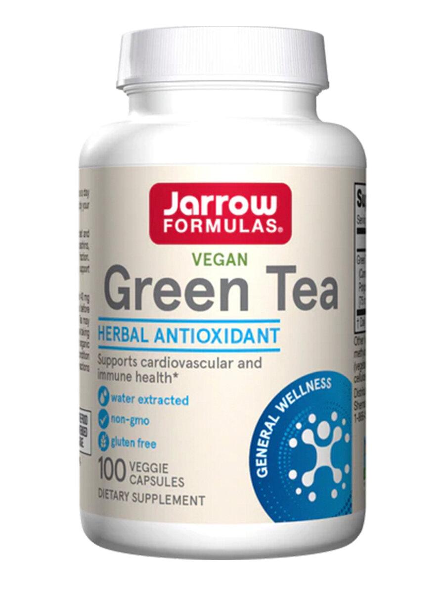 Jarrow Formulas Green Tea 100 veg caps/ "Грин Ти" (зеленый чай) 500 мг 100 капсул