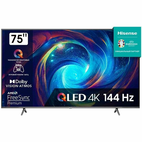 Телевизор Hisense 75E7KQ PRO темно-серый 121600₽