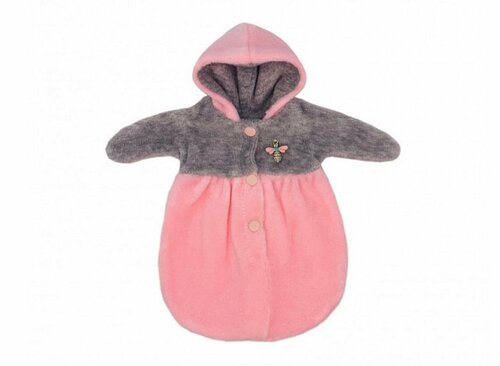 Кукольный гардероб одежда для куклы конверт с рукавами розовый