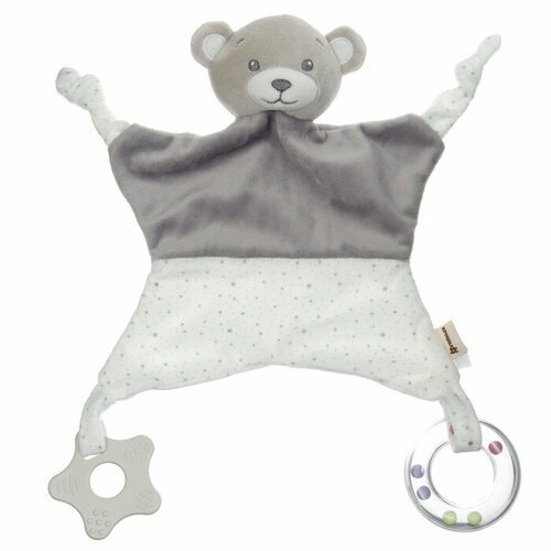 Комфортер для сна Серый мишка с погремушкой прорез 1 шт 2268₽