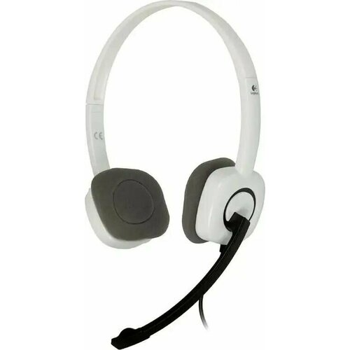 Компьютерная гарнитура Logitech H150 белый/черный (981-000453) серый, белый, черный