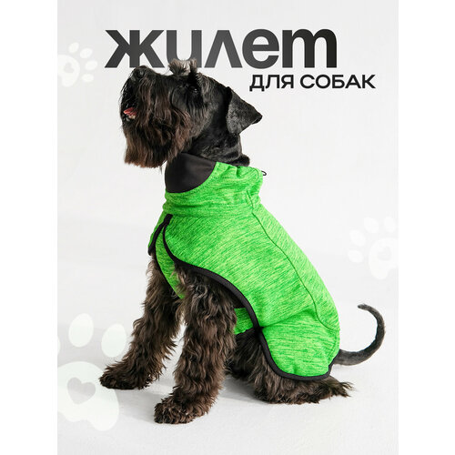 Жилет для собак, зеленый, S сетчатый жилет для собак мягкая флисовая одежда для маленьких собак теплый жилет повседневная футболка для собак с ремнем для собак пово