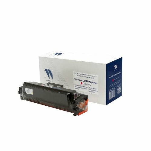Тонер-картридж совместимый NV Print NVP NV-055H Magenta (без чипа) (без гарантии) для Canon i-Sensys MF742Cdw/MF744Cdw/MF746Cx/LBP663Cdw/LBP664Cx (5900k)