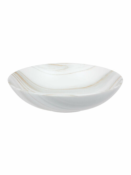 Тарелка суповая Home & Style The Royal Marble, фарфоровая, 19,5 см