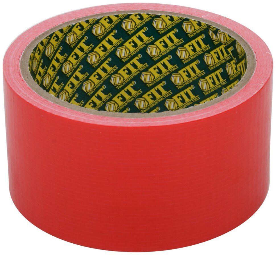 FIT Лента клейкая универсальная армированная "Ductape", красная, 48 мм х 10 м ( 11772 )