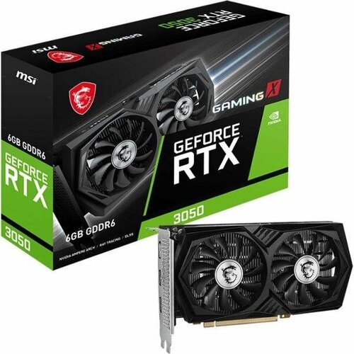 Видеокарта MSI NVIDIA GeForce RTX 3050 GAMING X 6G видеокарта msi nvidia geforce rtx 3090 gaming x trio 24576mb